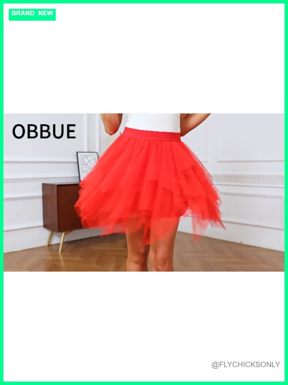 Layered Tulle Tutu Skirt Bubble A-Line Halloween Cosplay Dance - Picture 6 of 6